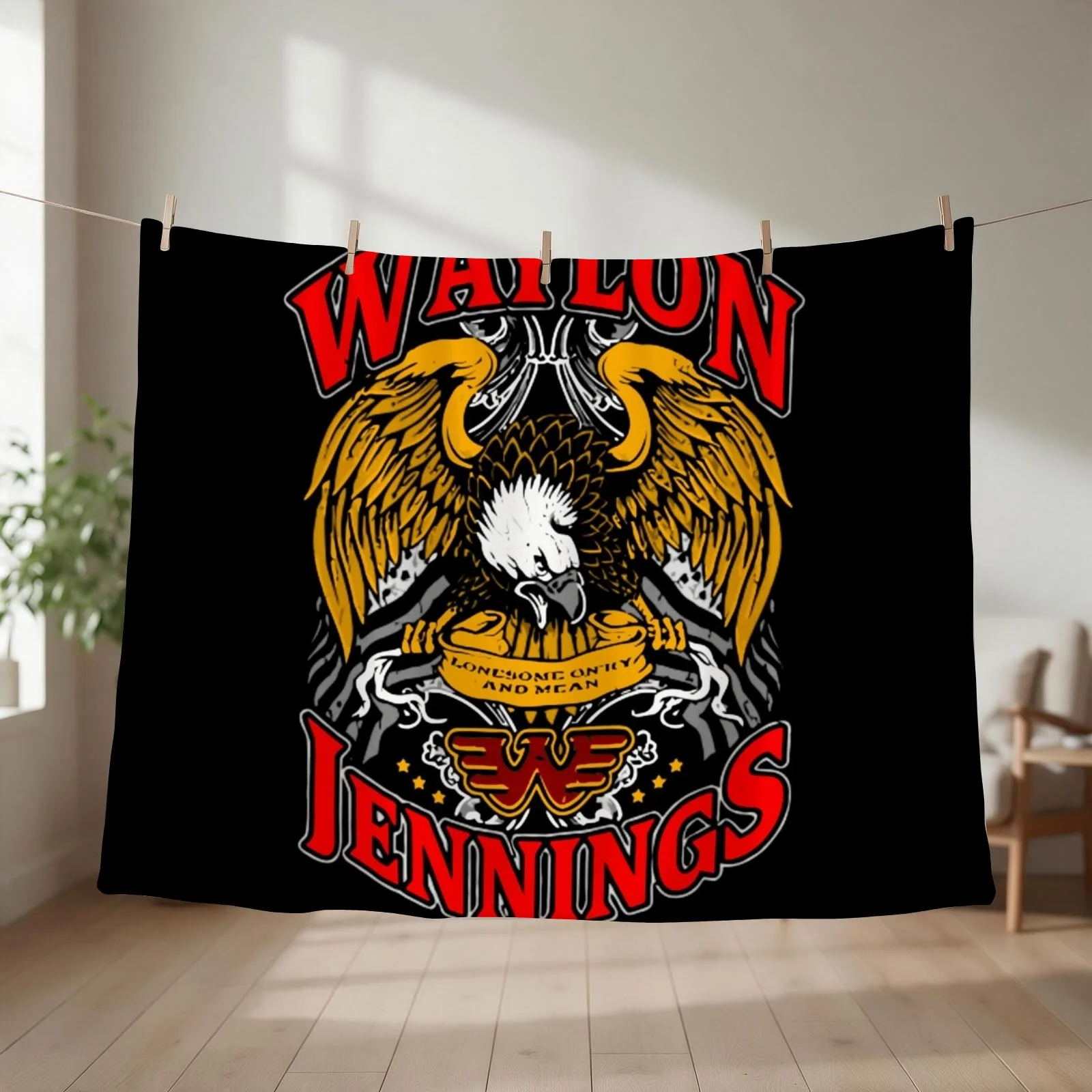 Cover Waylon Jennings Throw Blanket Thins Softest Camping Blankets For Bed Blankets
