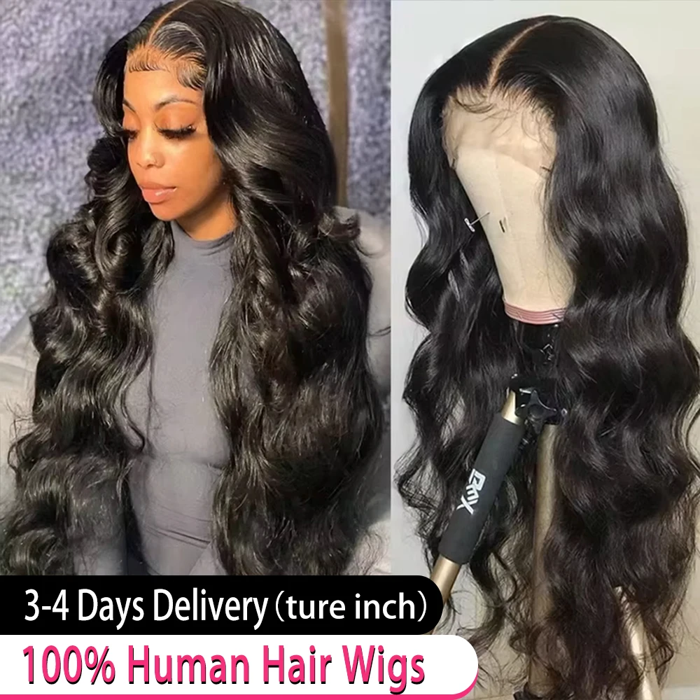 

40 30 36Inch 13x4 Body Wave Lace Front Wig Pre Plucked 100% Brazilian Virgin Raw Human Hair 250% 13x6 HD Frontal Human Hair Wig