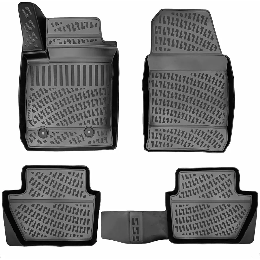 

EcoSport 20182022 Коврики 3D Custom Fit Совместимы с резиновыми автомобильными ковриками EcoSport Лазерные измереемые 1-й 2-й рядные напольные вкладыши A