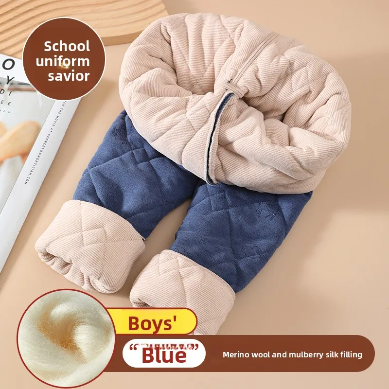 Baby- und Kinder-Skihosen aus dicker Baumwolle, für Jungen und Mädchen, Winterhosen mit zusätzlicher Futterhülle, warme Hosen, wasserdichte Outdoor-Hosen für Kinder im Alter von 1 bis 6 Jahren. – Detail 17