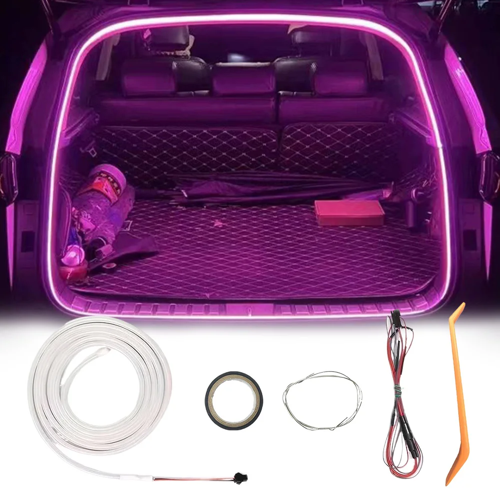 

LED Car Trunk Light Strip No Drilling Automatic Tail Box Light Car Trunk Ambient Lighting Strip for Sedan SUV Hatchback Pickup