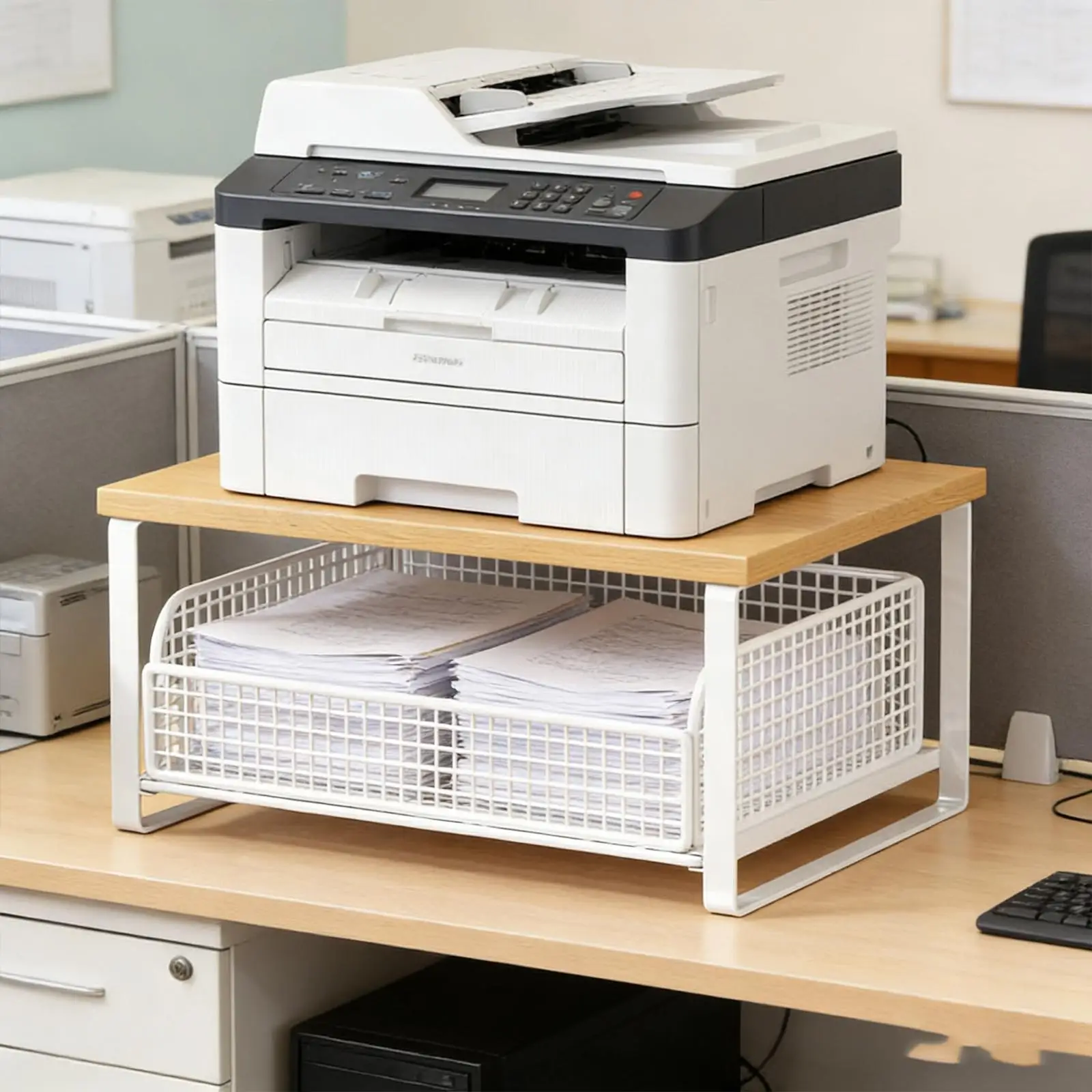 Printer Stand Easy Installation Kitchen Multipurpose Sturdy Storage Rack