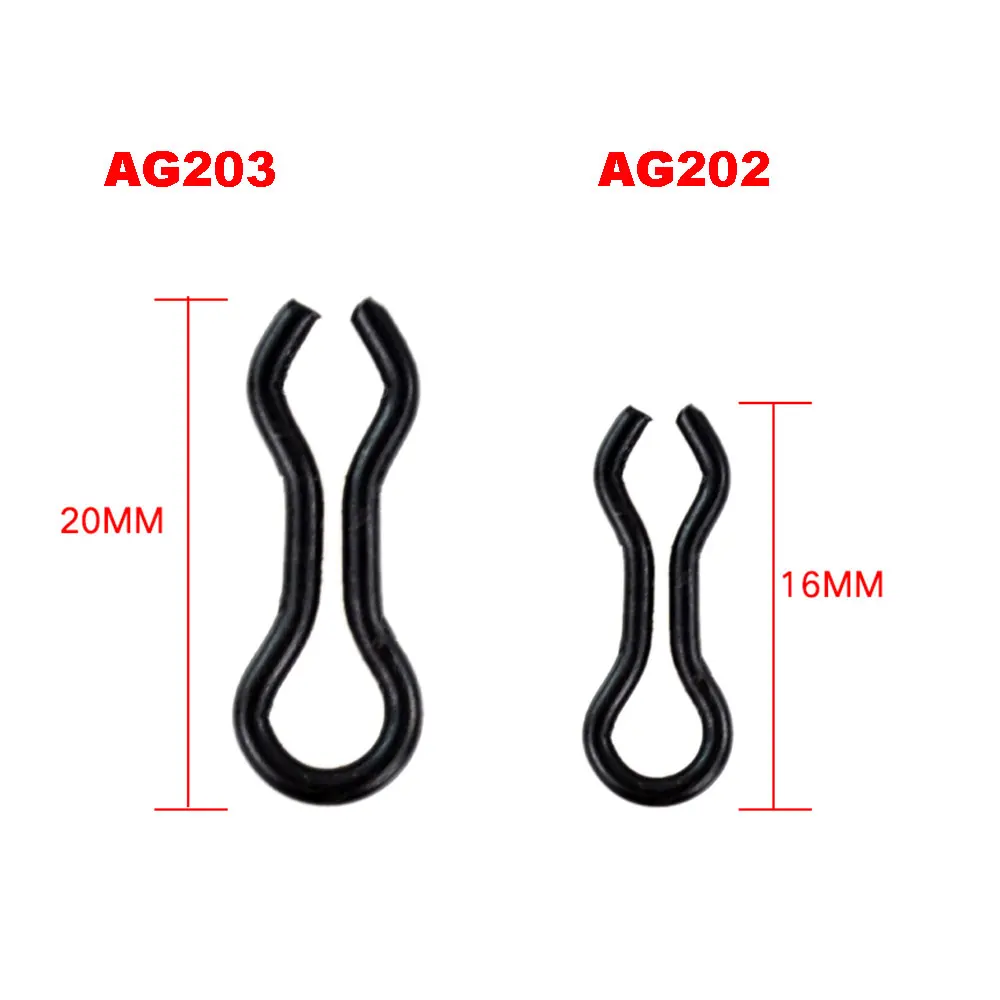 1000 Piece Fishing Lead Quick Snaps Connector Accessories Clips for DIY Carp Fishing Leads Loop Inserts Sinker Eyes Clip Tackle