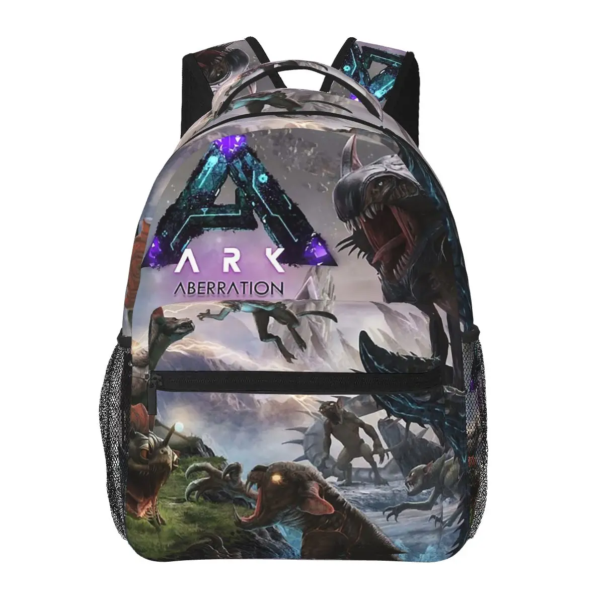 Sacs à dos pour femmes et hommes, motif Ark Survival Evolved Aberration, sacs d'école pour garçons et filles, sacs à dos pour ordinateur portable, sacs à bandoulière