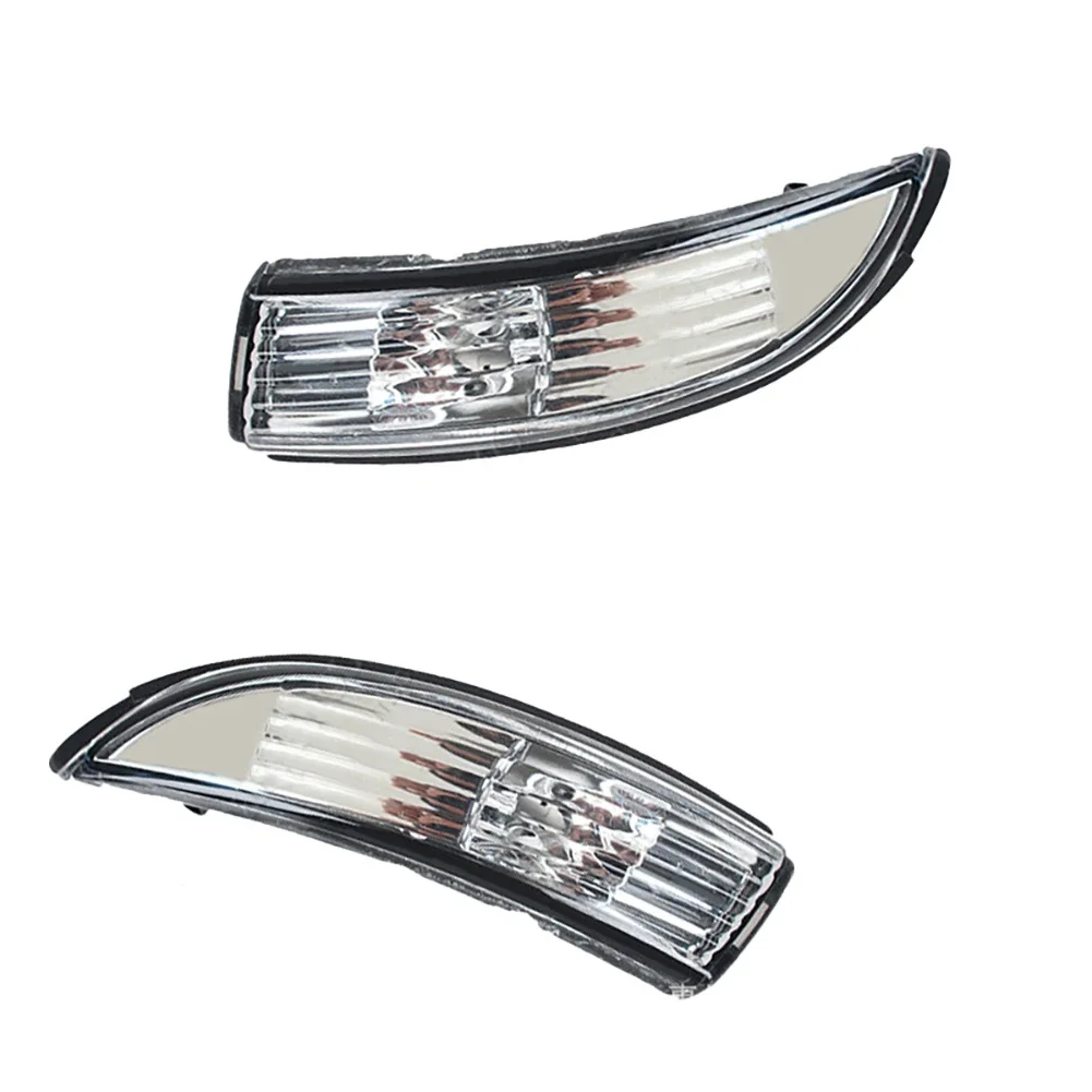 White Reversing Mirror Steering Lamp Rearview Mirror Steering Lamp Without Bulb Lights Suitable For 2008-2016 Ford Fiesta Mk8