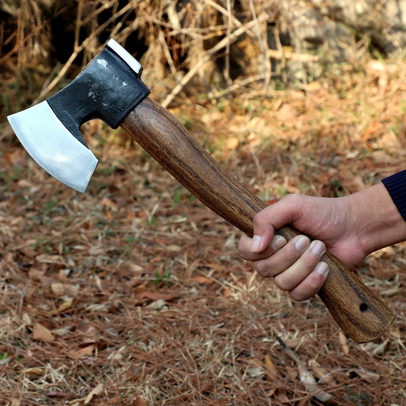 Outdoor Tactical Axe Iron Handle 65 Manganese Steel Forged Suitable Household Chopping Firewood Cutting Trees Camping Tools view 3