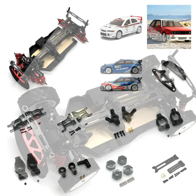HNR H9804SR H9804M3 H9804 Hunting Dog Remote Control Car 1/10 Metal Swing Arm Steering Cup C Seat Rear Wheel Seat Assembly Parts