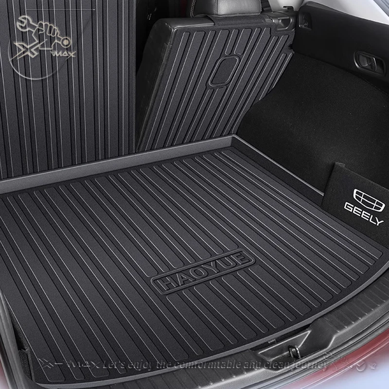 For Geely HaoYue PRO 2024 TPE Custom Fit Car Trunk Mat All Season Black Cargo Mat 3D Shaped Laser Measured Trunk Liners