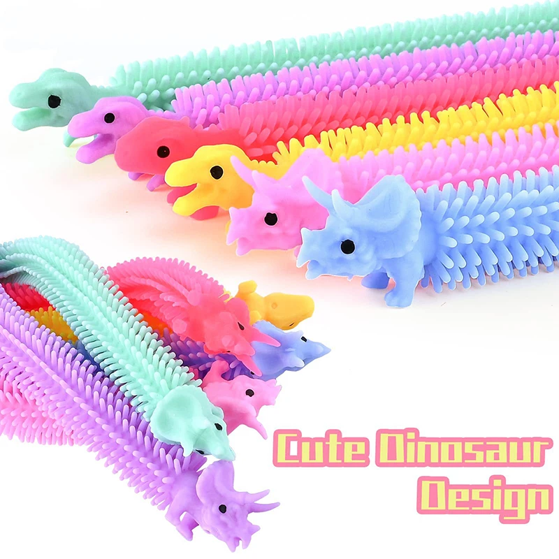 1PCS Stretch String Funny Unicorn Pull Worm Noodle Fidget Toys TPR Rope Anti Stress Toys String Stress Relief Autism Vent Toy