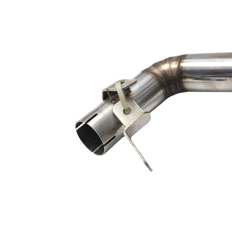 ل KTM DUKE 125 2011 إلى 2015 DUKE 200 2012 إلى 2016 DUKE 390 2013- 2016 الانزلاق على العادم الهروب الأوسط وصلة الأنابيب الفولاذ المقاوم للصدأ #2