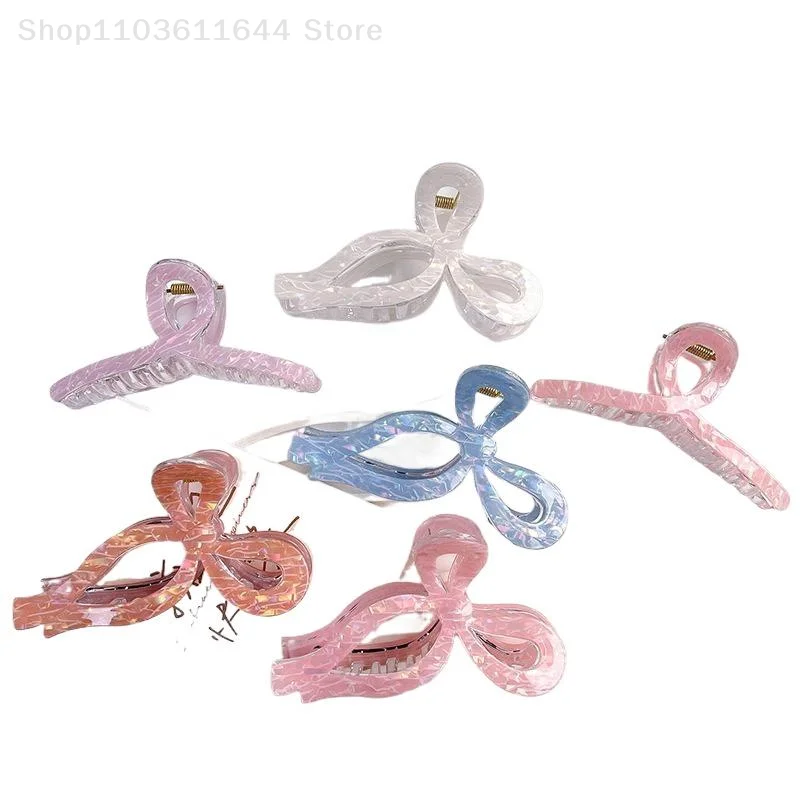 

Acetate Bow Hair Clips Elegant Hair Claw Butterfly Hair Accessories For Girls Nonslip Clips Hair Styling Accessories For Women