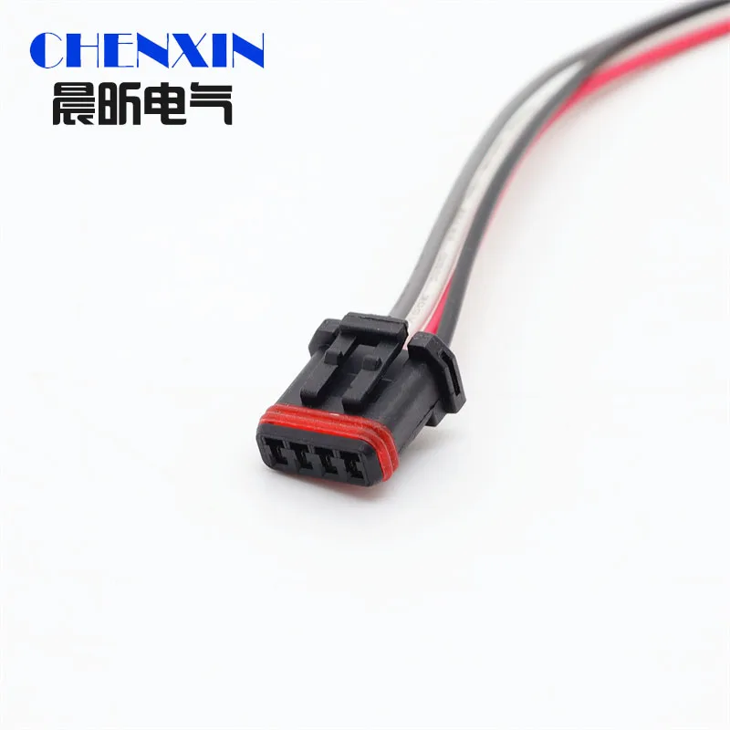 4 Pin Auto Rearview Mirror Heating Electric Waterproof Connector Socket Wiring Harness MX19004S51 MX19004P51 For H7 H6 H2 H4