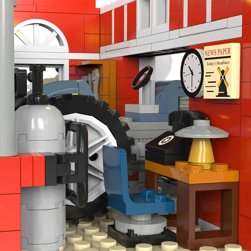 1810 قطعة طاحونة مزرعة ألعاب مكعبات البناء مع شفرات ضوء قادرة على تدوير سطح المكتب حلية الجمعية الطوب نموذج هدايا عيد الميلاد