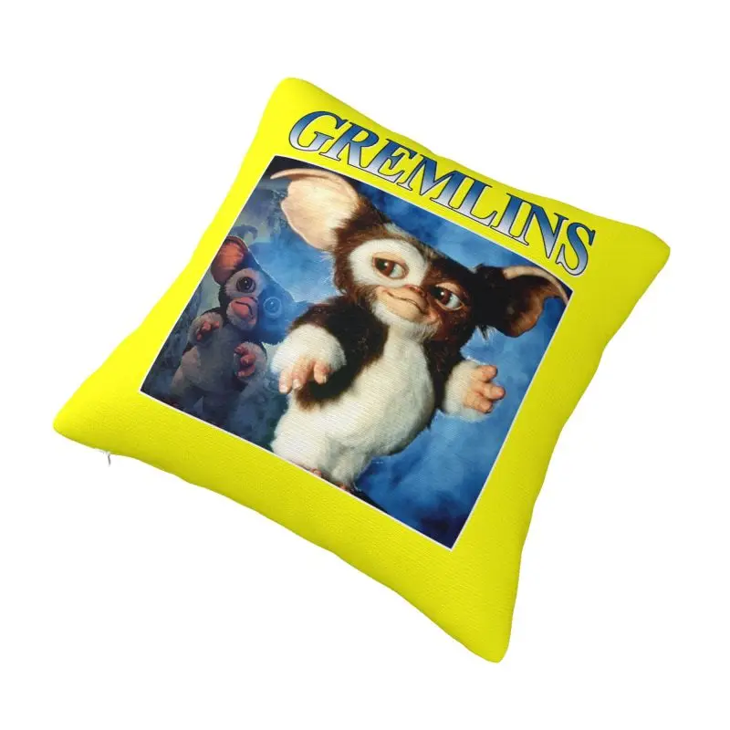 Custom Vintage Gremlinse Pillow Case 45x45cm Gizmo 80s Movie Mogwai Monster Modern Cushion Cover Car Pillowcase