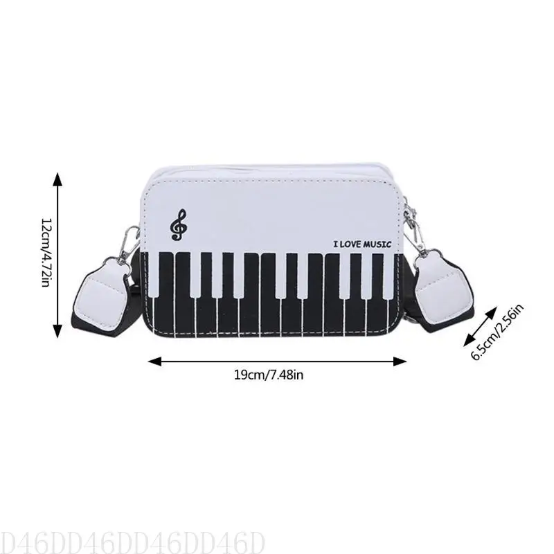 

D46D Creative Crossbody Bag с отличительной фортепиано.