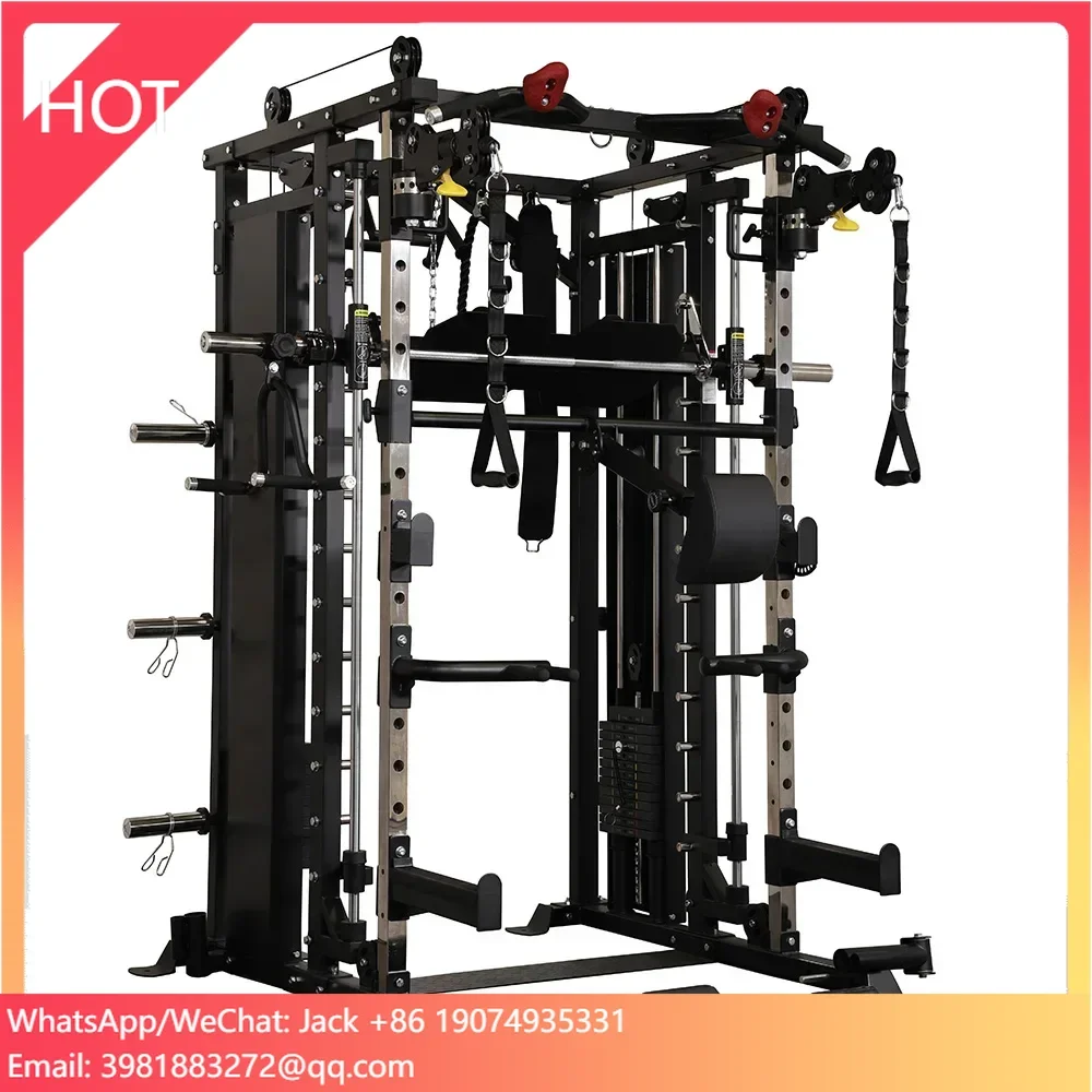 

YOMA Фитнес Бодибилдинг Коммерческое оборудование для тренажерного зала Силовые тренировки Стойка для приседаний Многофункциональная машина Смита