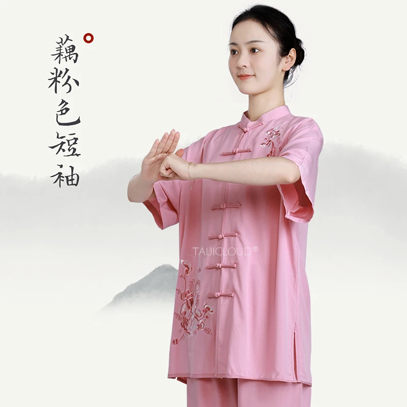 2025 Women's Tai Chi Kung Fu Suit - Cotton Linen Baduanjin Qigong Training Wear for Spring Summer Martial Arts - Image 3