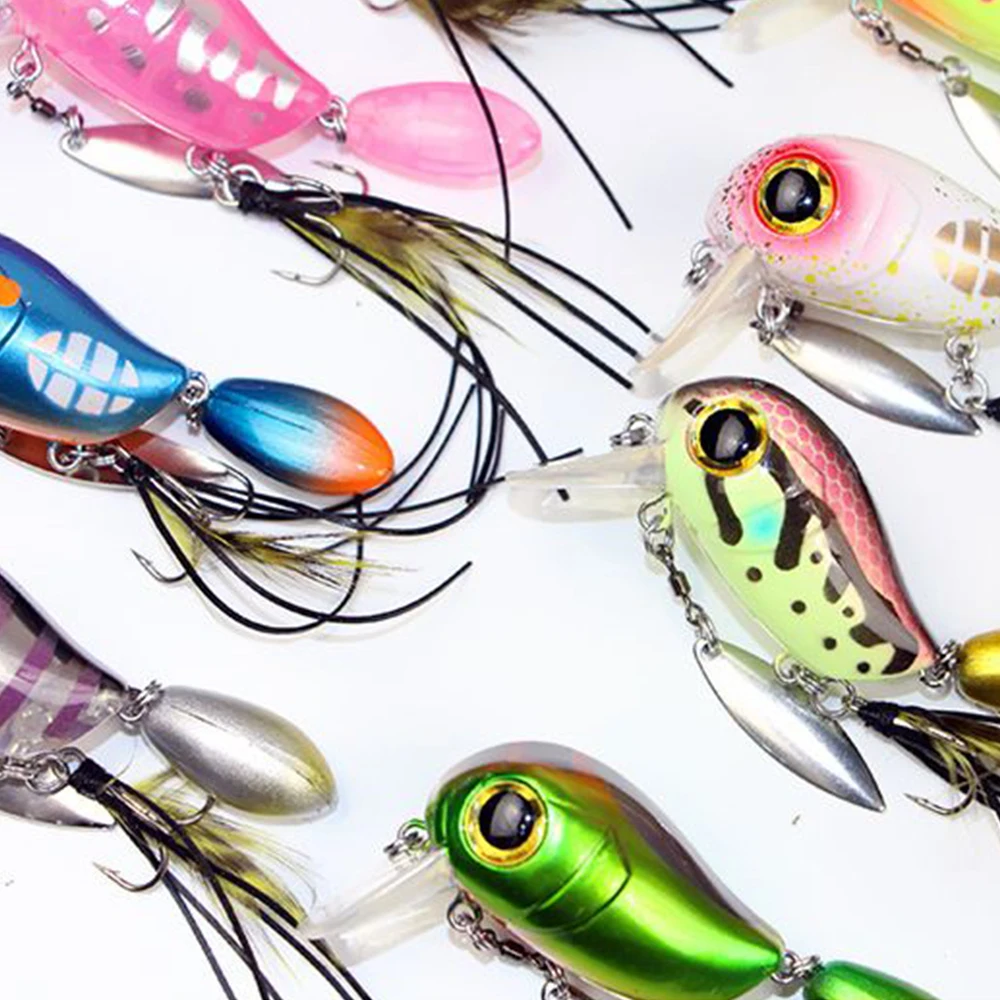 1 шт., 5 г, 40 мм, двойная шарнирная приманка-плавающая приманка для верхней воды с 3D глазами для окуня, форели, морской/пресноводной рыбалки