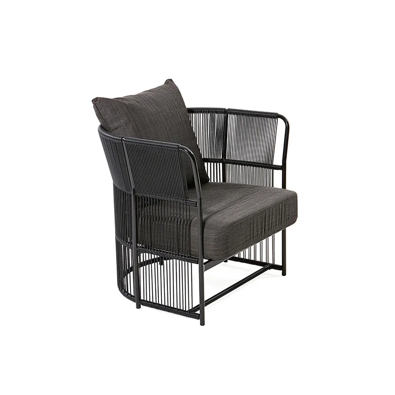 

Outdoor leisure rattan sofa three people outdoor courtyard waterproof and sunscreen