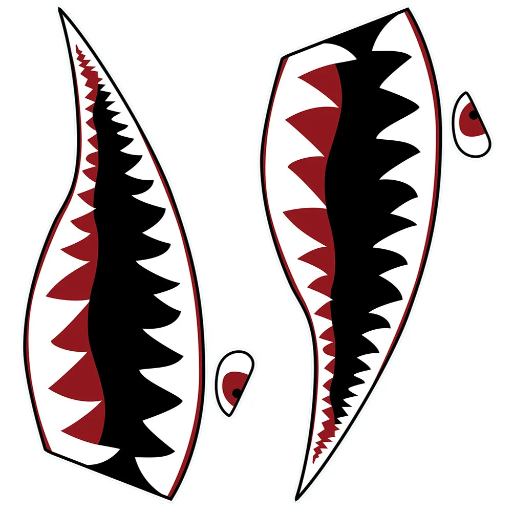 

Pattern Sticker PVC Waterproof Inflatable Boat Decorative Wall Kids Room Shark Mouth Stickers Smooth Surface