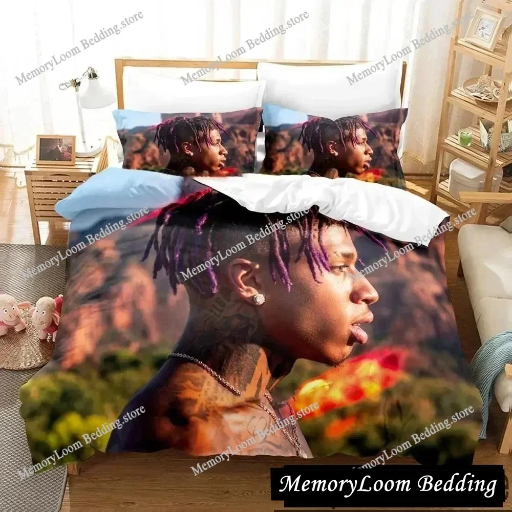 

NLE Choppa Bedding Set Single Twin Full Queen King Size Bed Set Aldult Kid Bedroom Duvetcover Sets Bed Sheet 2025 Luxury Gift