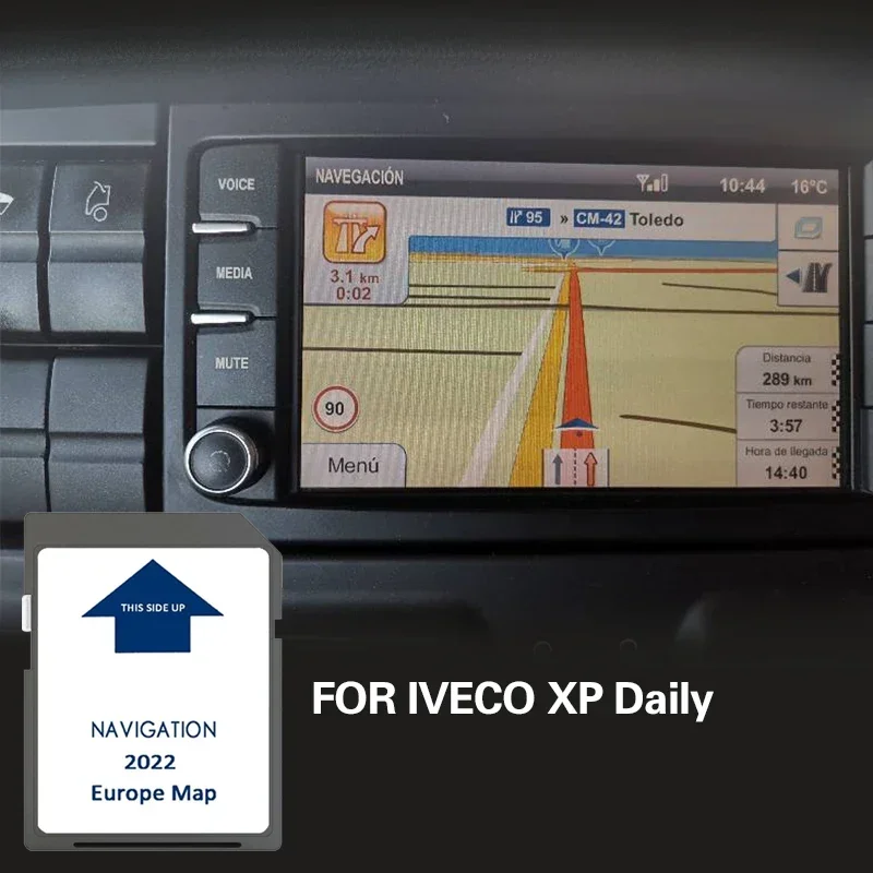 

for IVECO XP Daily Cover Europe Map Software SD Map GPS Navigation Memory Card