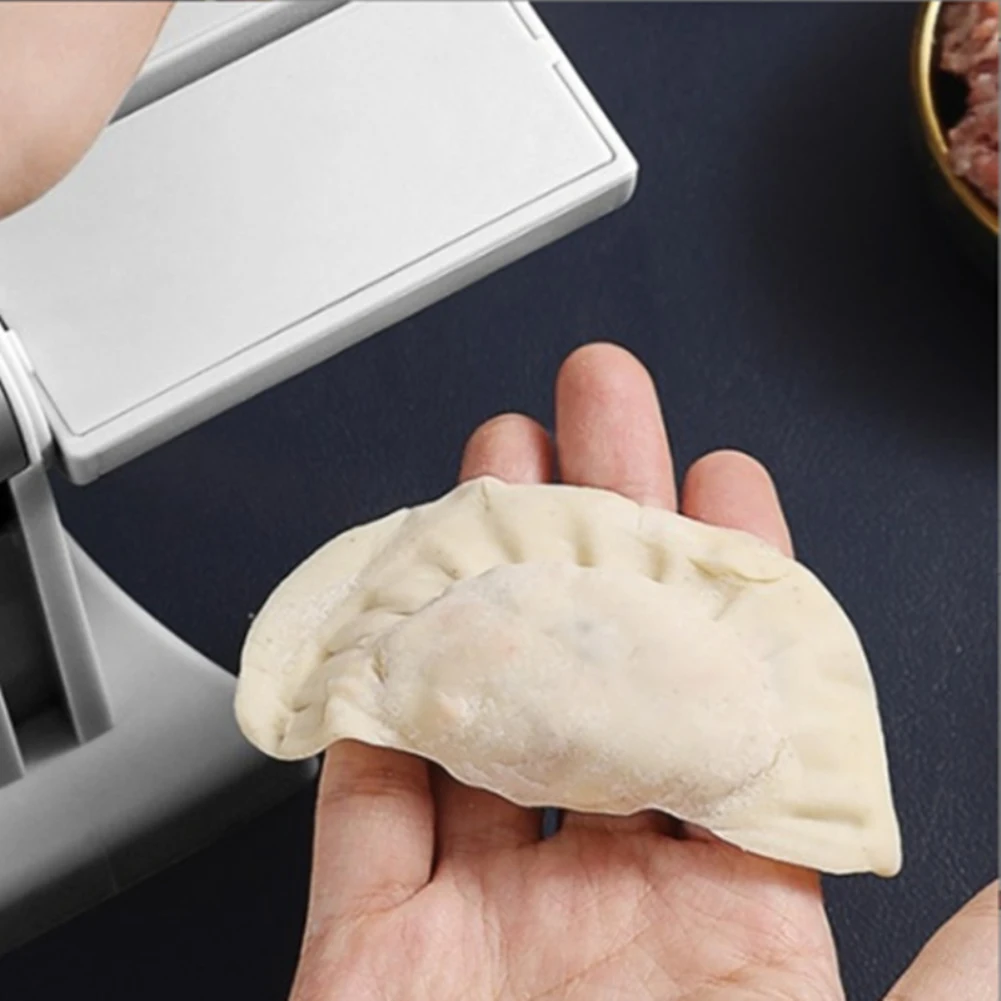 4pcs Automatic Dumpling Maker Double Heads Press Dumplings Mold Machine DIY Empanadas Ravioli Wrappers Mould Kitchen Gadgets