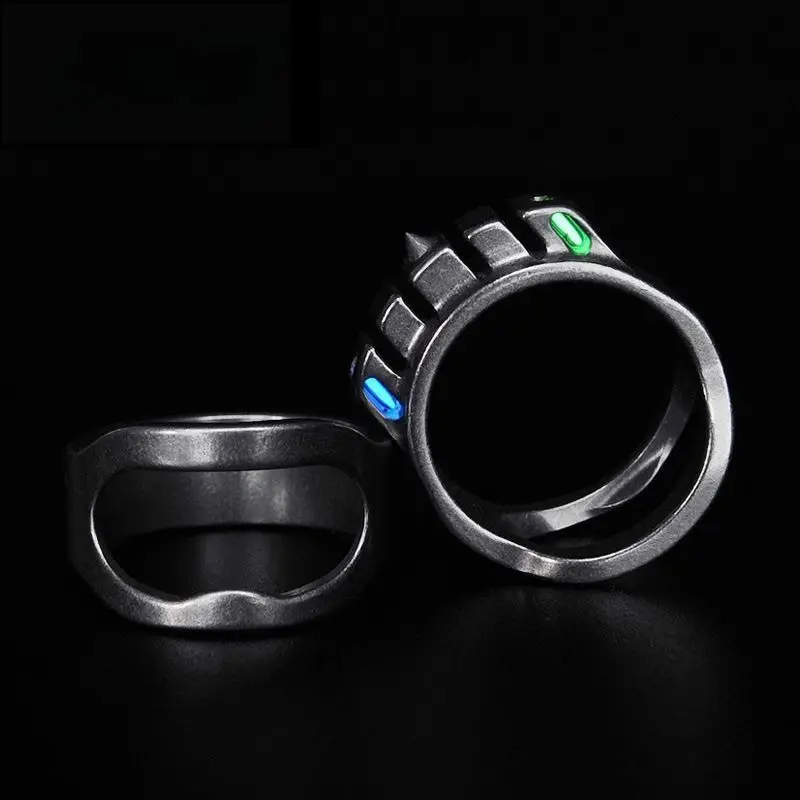 Nicho de anillo frío, personalidad única y creatividad, autoprotección única, artefacto de ventana rota, anillo de dedo índice con joyería