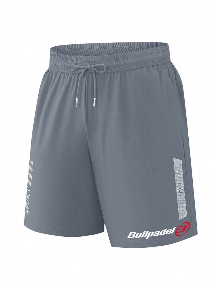 BULLPADEL pantalones cortos de playa para hombre, pantalones deportivos de baloncesto, bádminton, pantalones cortos de tenis informales transpirables, Verano