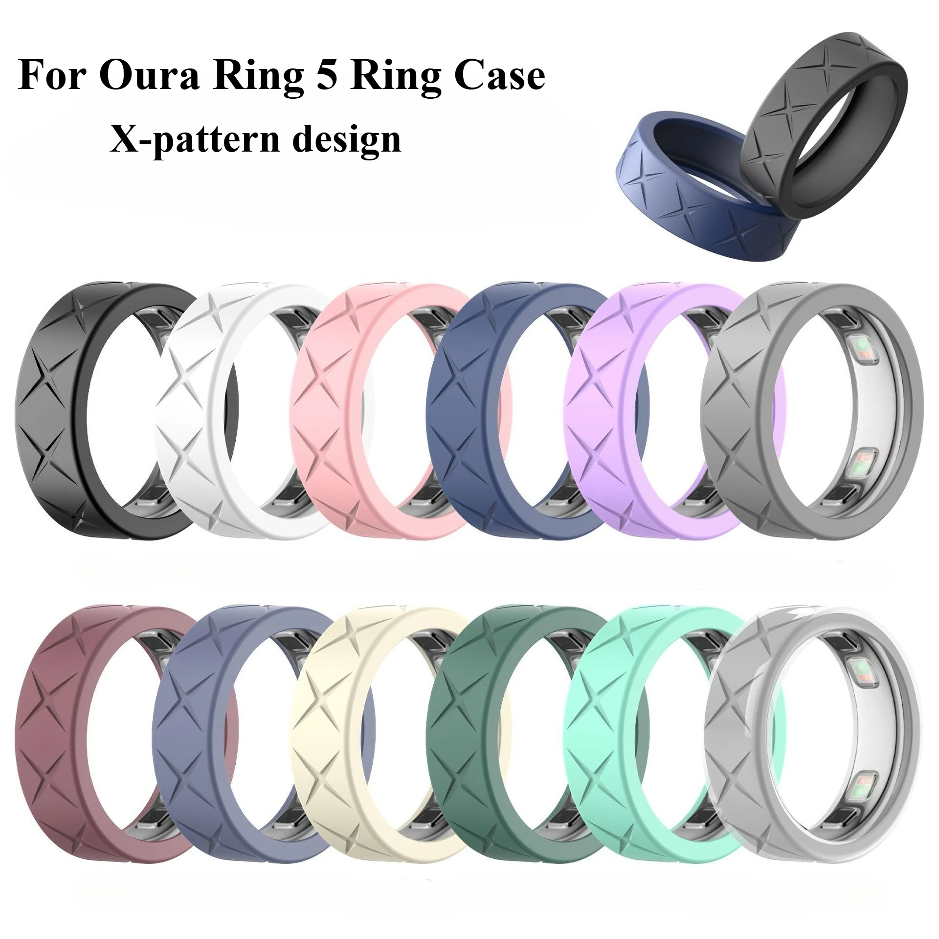 New Protective Cover For Oura Ring 5 Protector Anti Scratch Soft Silicone Shell For Oura ring5 Case Skin Smart Ring Accessories