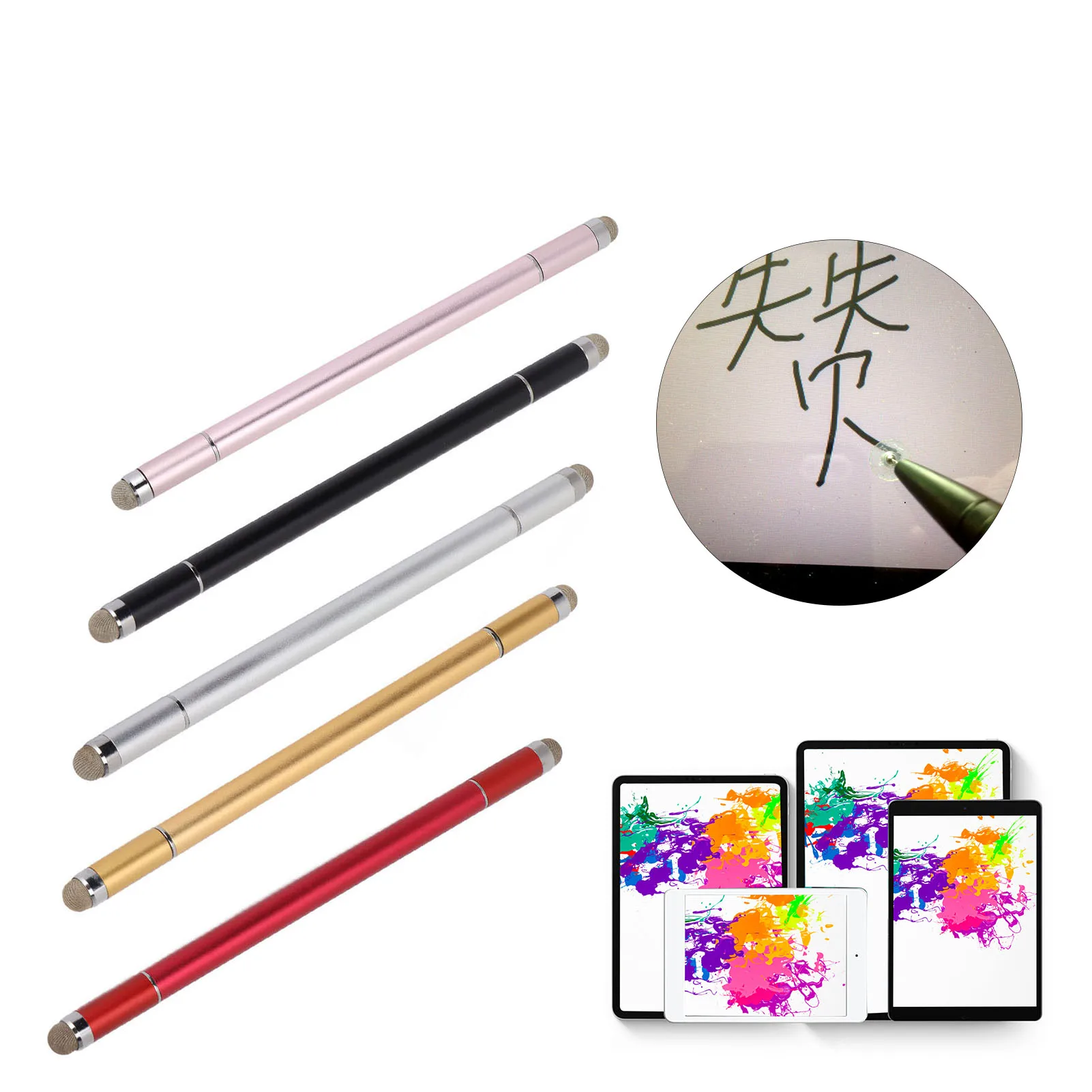 Digital   Pen 2 in 1 High Accuracy Quick Response Screen Pen with Protective Cover for Mobile Phones Tablets Notepad