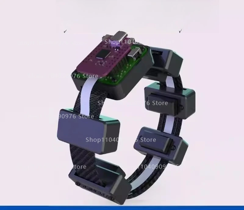 

Электрический датчик мышц, имитация деформации мышц, сигнал, модуль коллекции и обнаружения браслетов EMG, носимый браслет