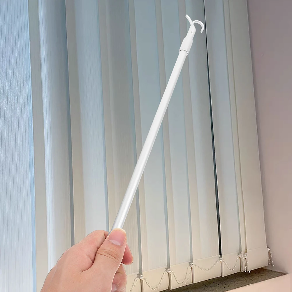

2Pcs Aluminum Alloy Blinds Wand Extension Curtain Pull Rod for Heavy Curtains Easy Install Blinds Control Rod Modern Curtain