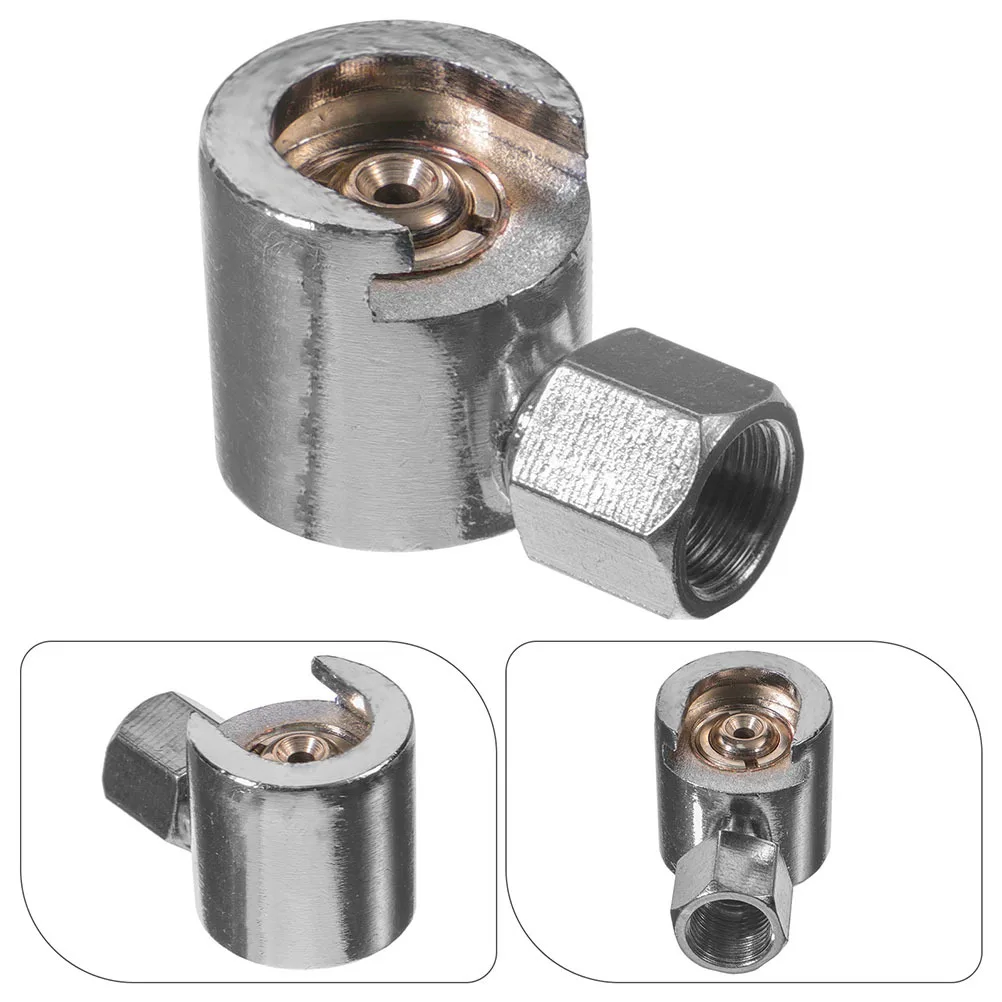 

2pcs Button Head Fittings Metal Grease Coupler Replacement For Lubrication Parts Hydraulic Grease Adapter Engine Components Hose