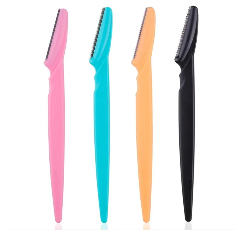 أداة قص الحواجب الحاجب الحلاقة سلامة الوجه ماكينة حلاقة العين الحاجب المشكل شفرات المحمولة إزالة الشعر القواطع للمرأة أدوات التجميل