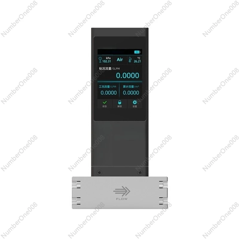 Portable Smart Mass Flow Meter for Calibration, P450 Laminar Differential Pressure Meter for Air Gas Monitoring