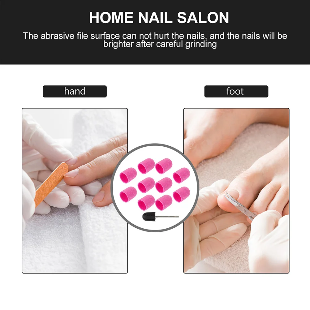 

1 Set Sanding Manicure Polishing Covers Replacement Grinding Heads Durable Portable Lightweight For Art Home Use Manicure Tool
