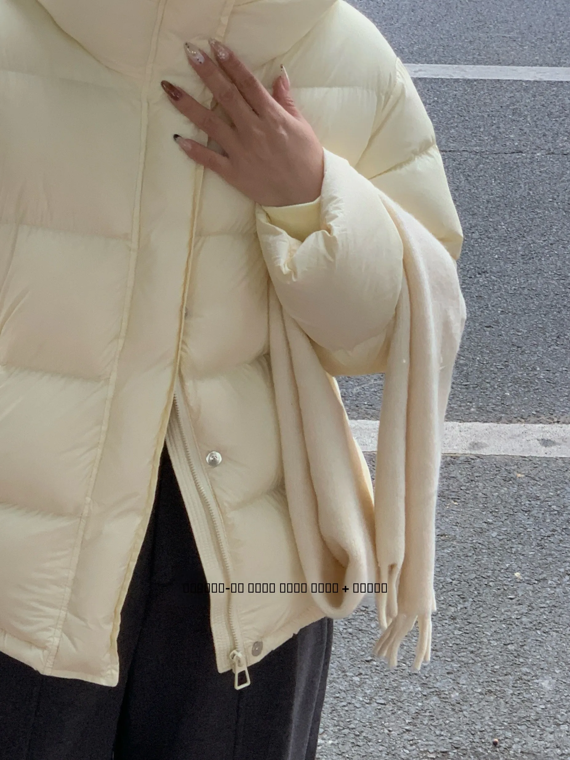 

Warm Cry European Sle Bread Coat ort Padded Jaet Stand Collar Hooded Du down Filling Thi Winter Outerwear