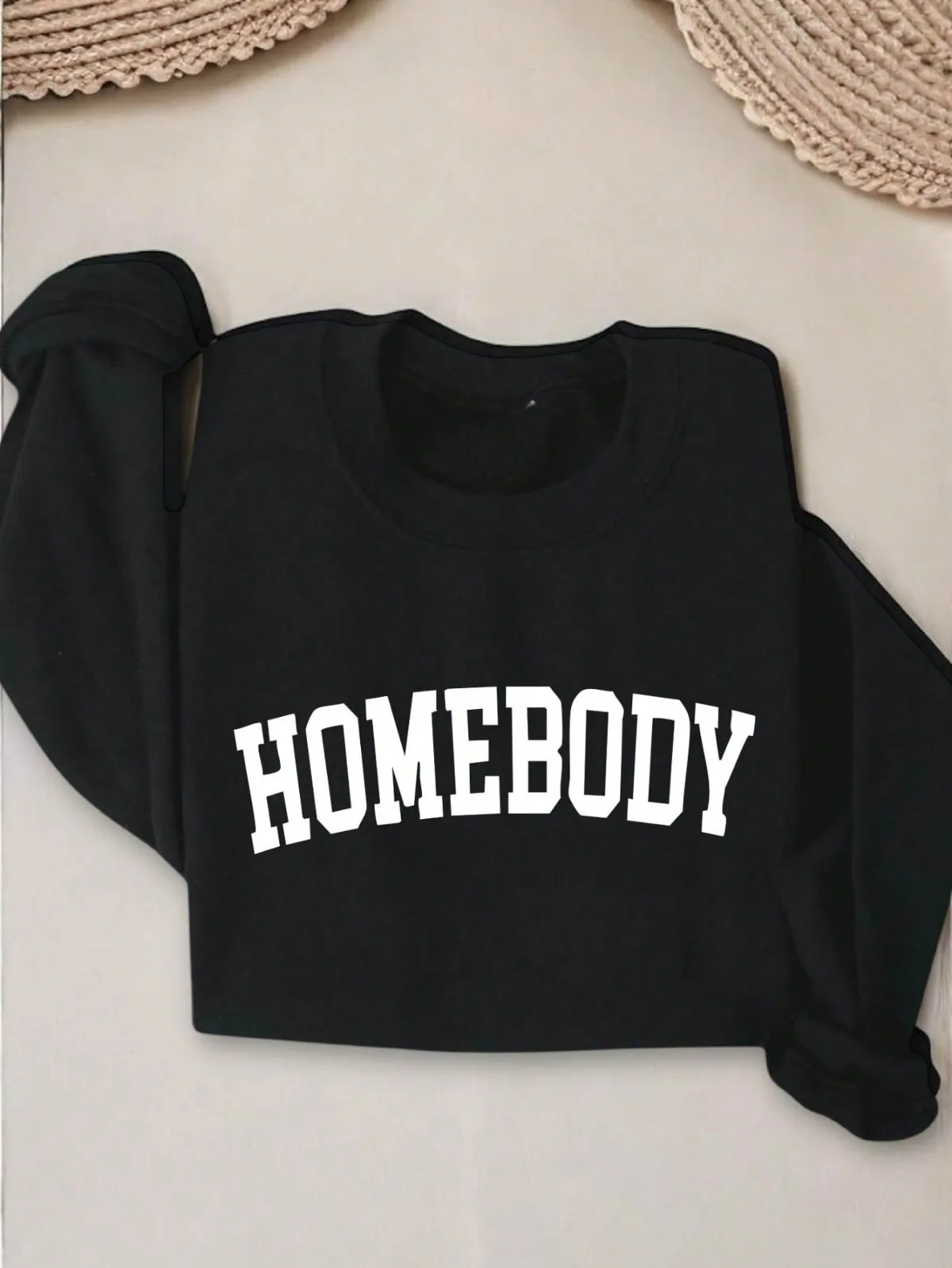 Camisola feminina homebody presente moletom ansiedade camisola sarcástica adulto humor manga longa aconchegante suéteres presente para sua moletom