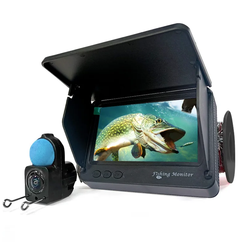 Portable Fish Depth Finder Water Handheld 1080P 4.3 Inch LCD Fish Finder Underwater 220° Fishing Camera With Night Vision