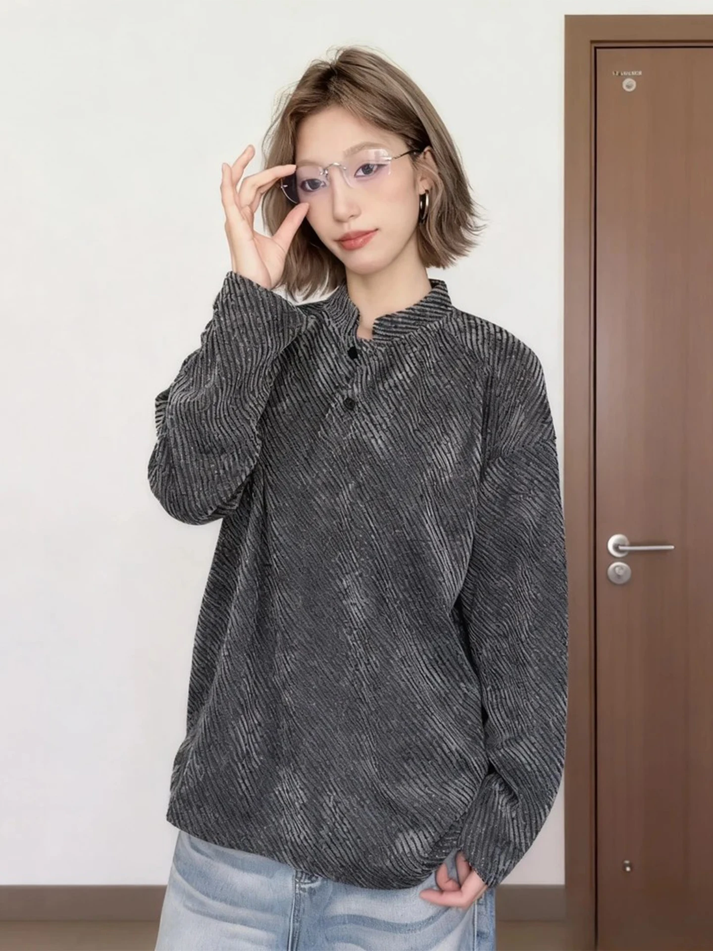 

Мужские и женские футболки с длинным рукавом, свитшоты с зебровым принтом, винтажная американская базовая одежда, молодежная мода