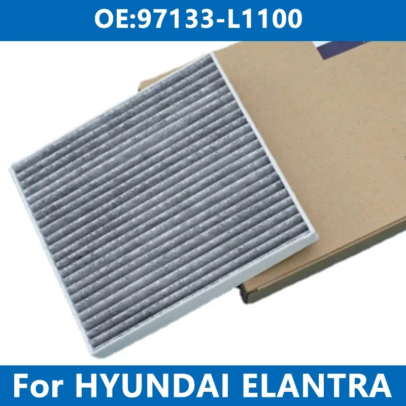 Filtro de cabine do carro para Hyundai Elantra, Ar Condicionado, 97133-L1100, 1.6, 2.0, IONIQ 5, EV, SANTA FE IV, 1.6T, 2.0, SONATA VII, TUCSON 1.6T