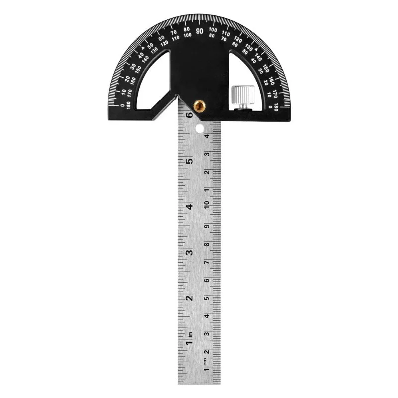 

Aluminum Alloy Woodworking Angle Ruler,Edge Scribing Design Ruler,Woodworking Protractor Angle Gauge For Marking Measurement