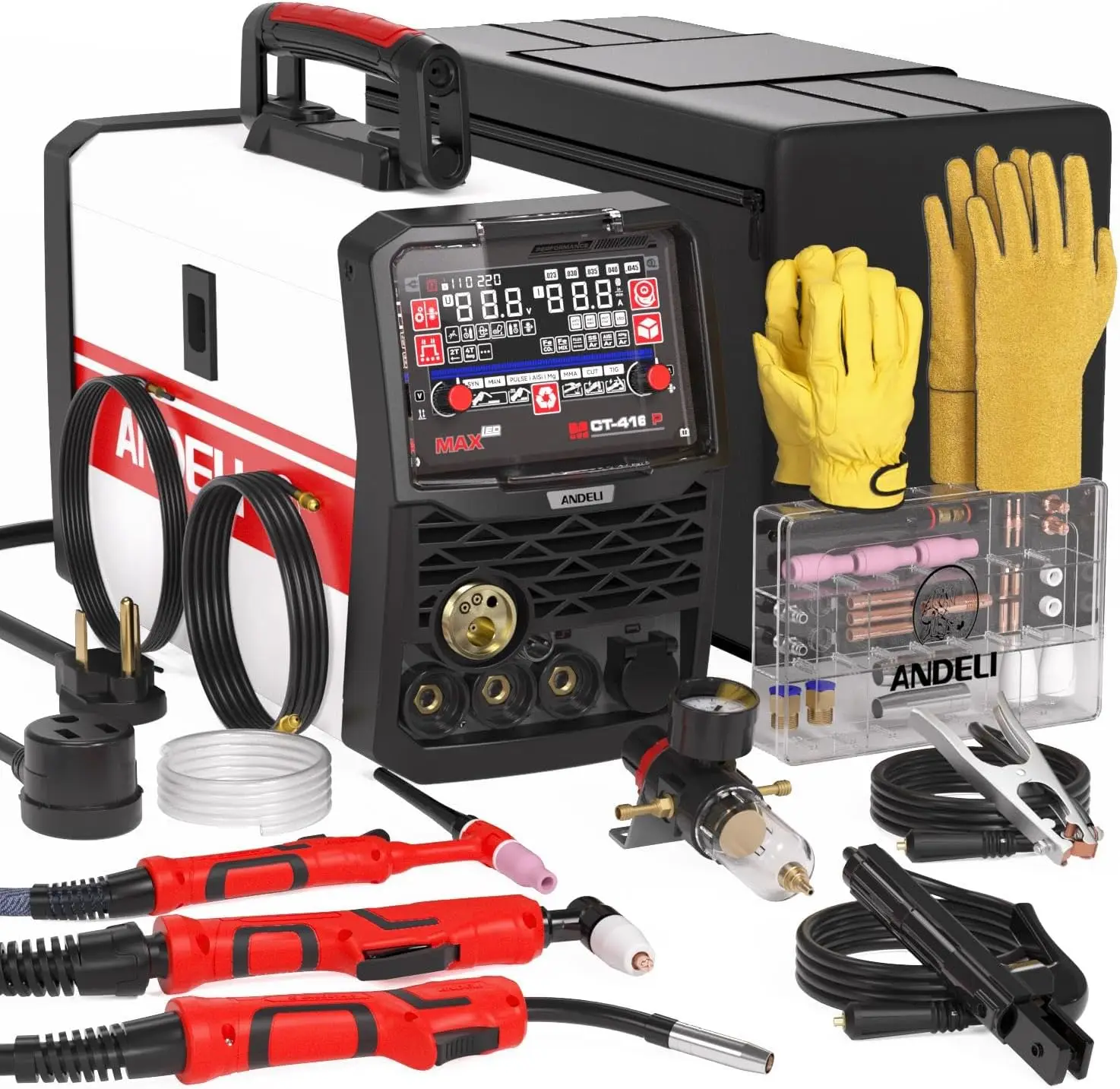 MIG Welder and Plasma Cutter Combo Including Complete Welding Torch