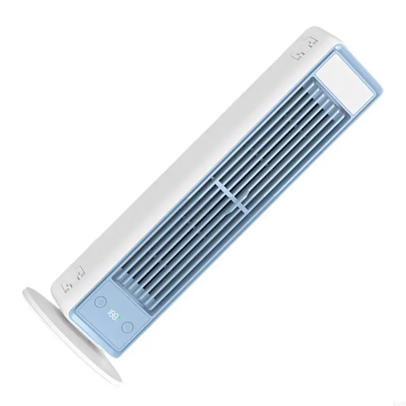 F92F Cordless Bladeless Oscillating Fan with Long Working Time 1800mAh Double Batteries Plastic Texture for Indoor Space