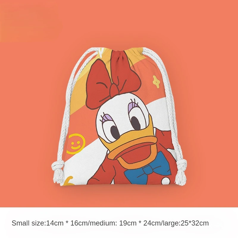 Disney Donald Daisy Duck borsa portaoggetti con coulisse articoli da toeletta custodia per cosmetici custodia per bambini Cartoon peluche Candy sacchetti regalo di compleanno