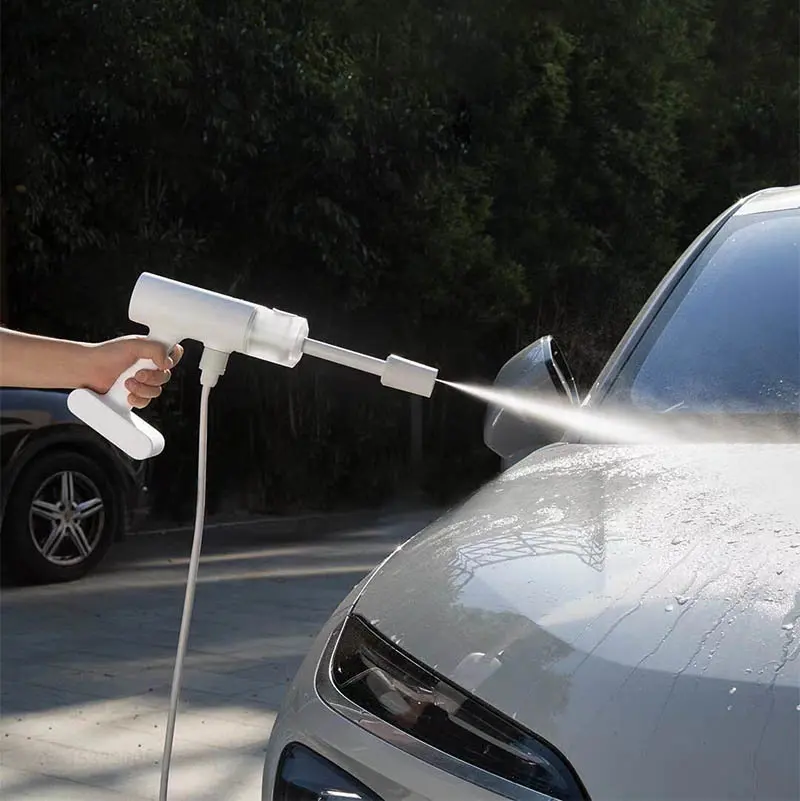 Xiaomi Mijia Pistol Pencuci Mobil Nirkabel 2.4 MPa Semprotan Pistol Air Tekanan Tinggi Pembersih Busa Generator Perawatan Pembersihan Otomatis Cuci Mobil