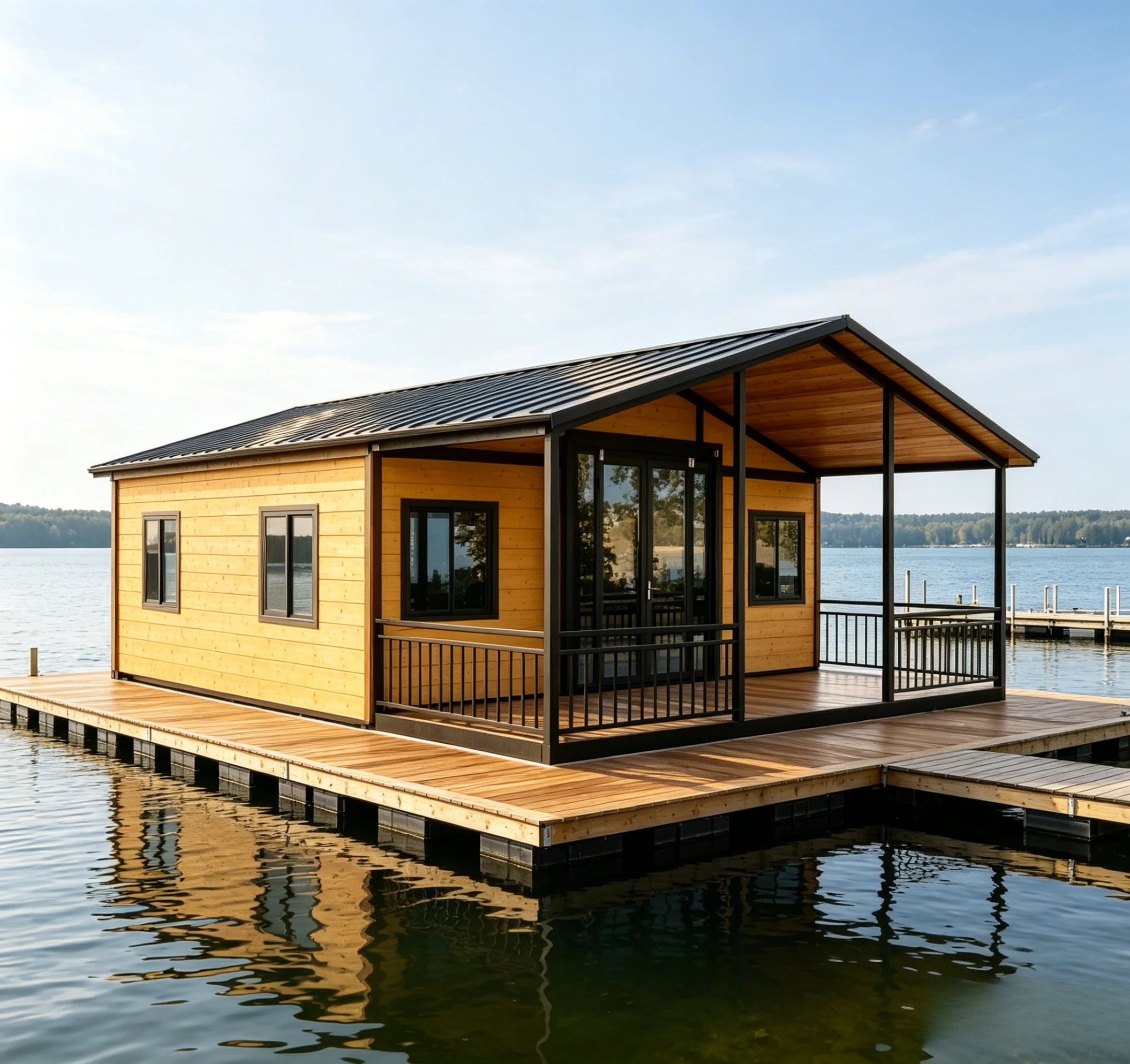 40ft Prefab Folding Container House Expandable Home Luxury Double Wing
