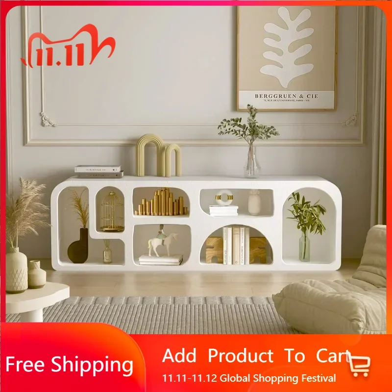 

Белая подставка для телевизора для макияжа, скандинавский медиа-дисплей, напольный ТВ-шкаф для гостиной, сервант, постмодернистская эстетическая мебель для отеля Muebles