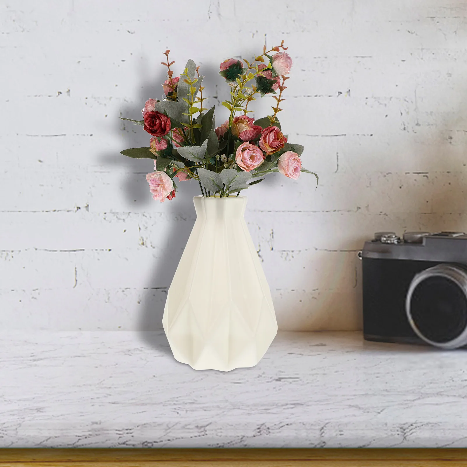 

1pc Ceramic Vase Ceramic Flower Ware Modern Creative Flower Arrangement Art Vase For Home Office Decor Nordic Style